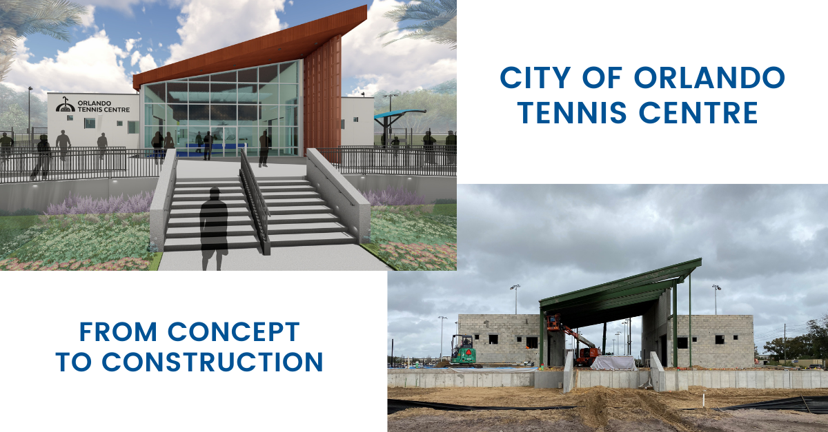 The City of Orlando Tennis Centre is making great progress!