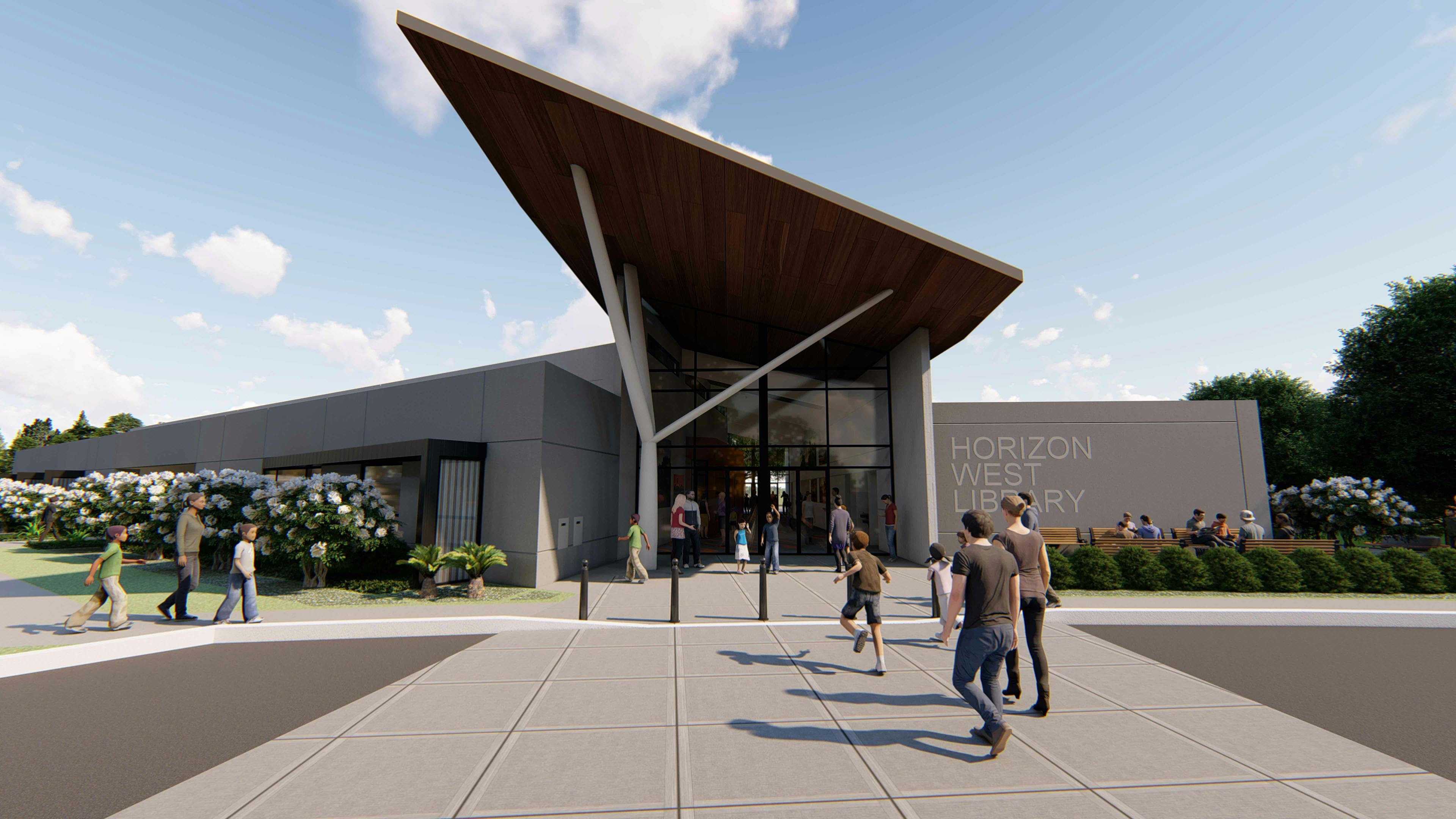 OCLS & B+P Unveil Renderings for Future Horizon West Library