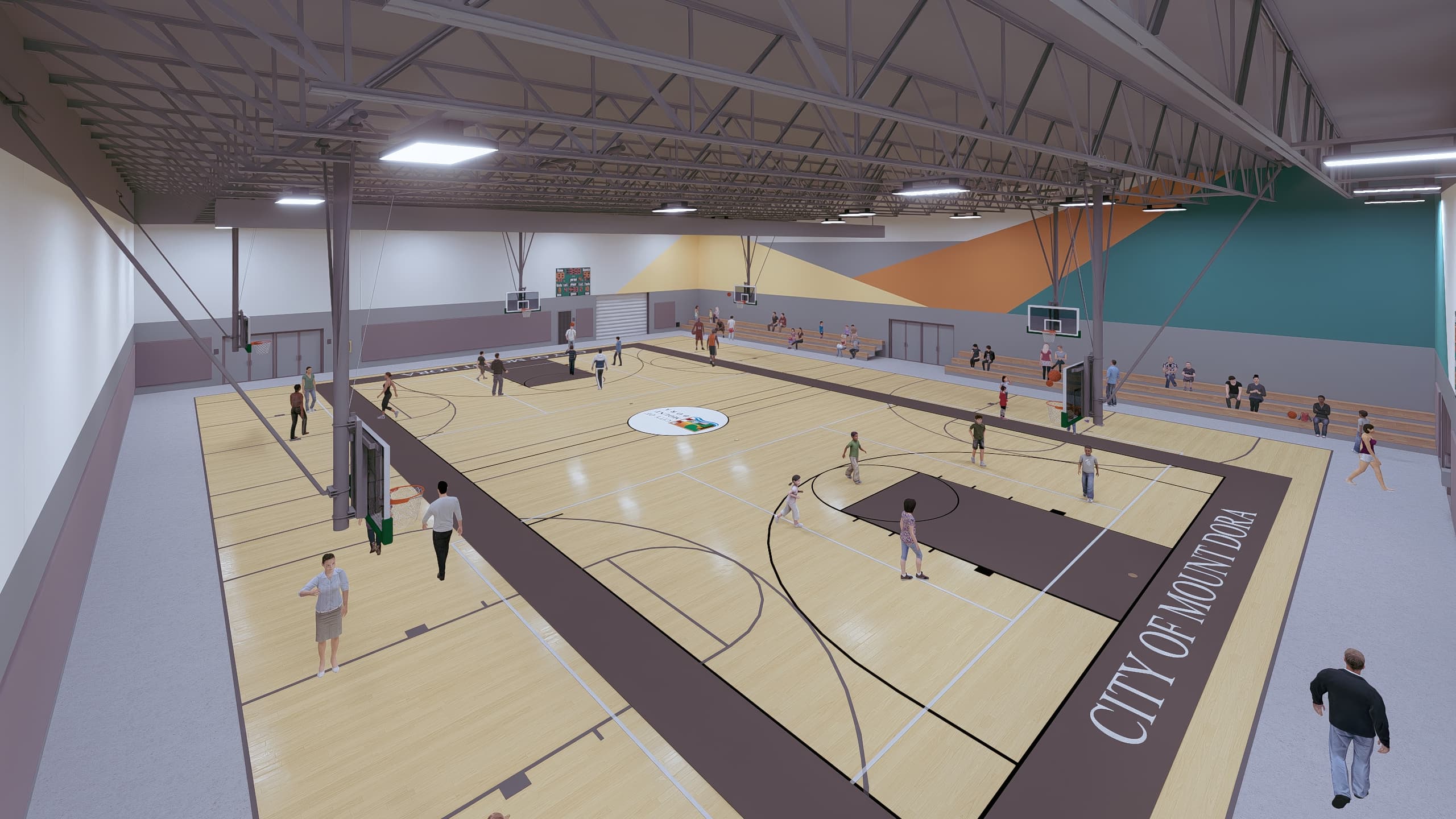 Mount Dora Rec Center Gym Renderings
