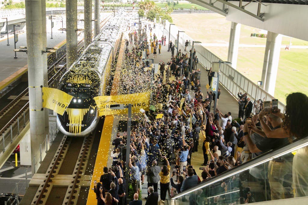 Grand Opening - Brightline Station - First Train thumbnail image.
