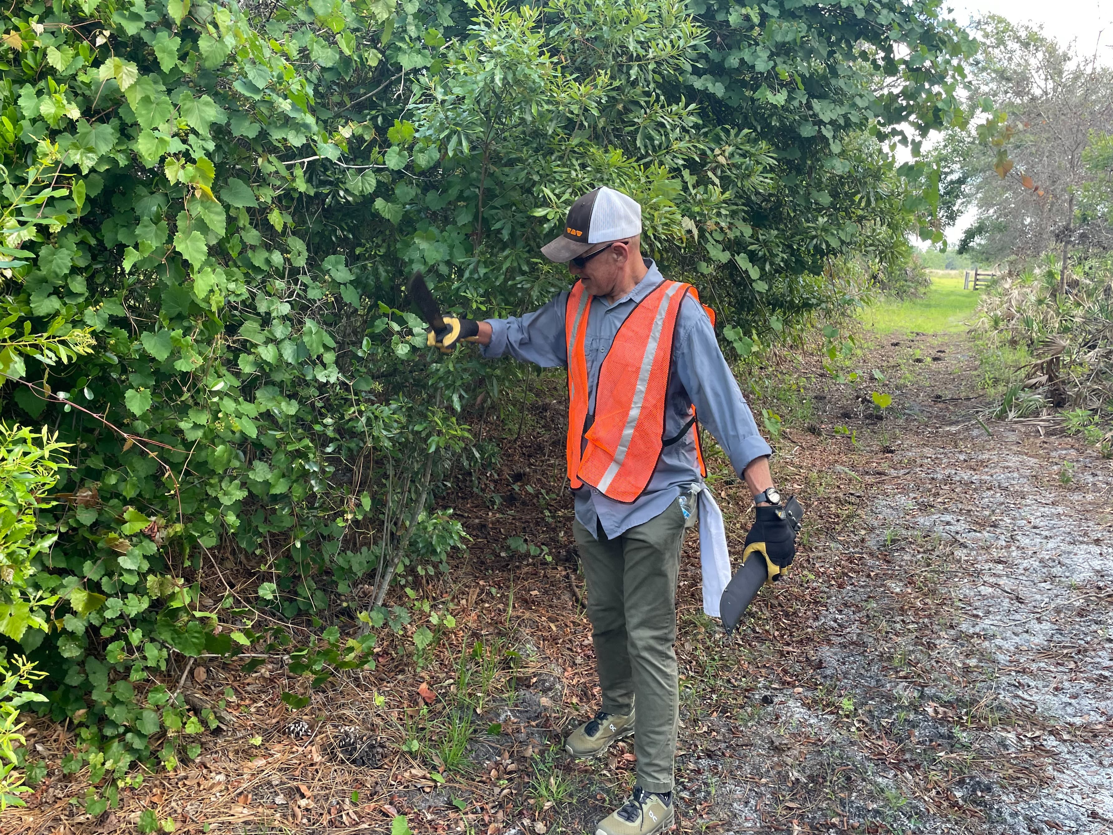 Jorge at D Ranch Preserve Trail Building thumbnail image.