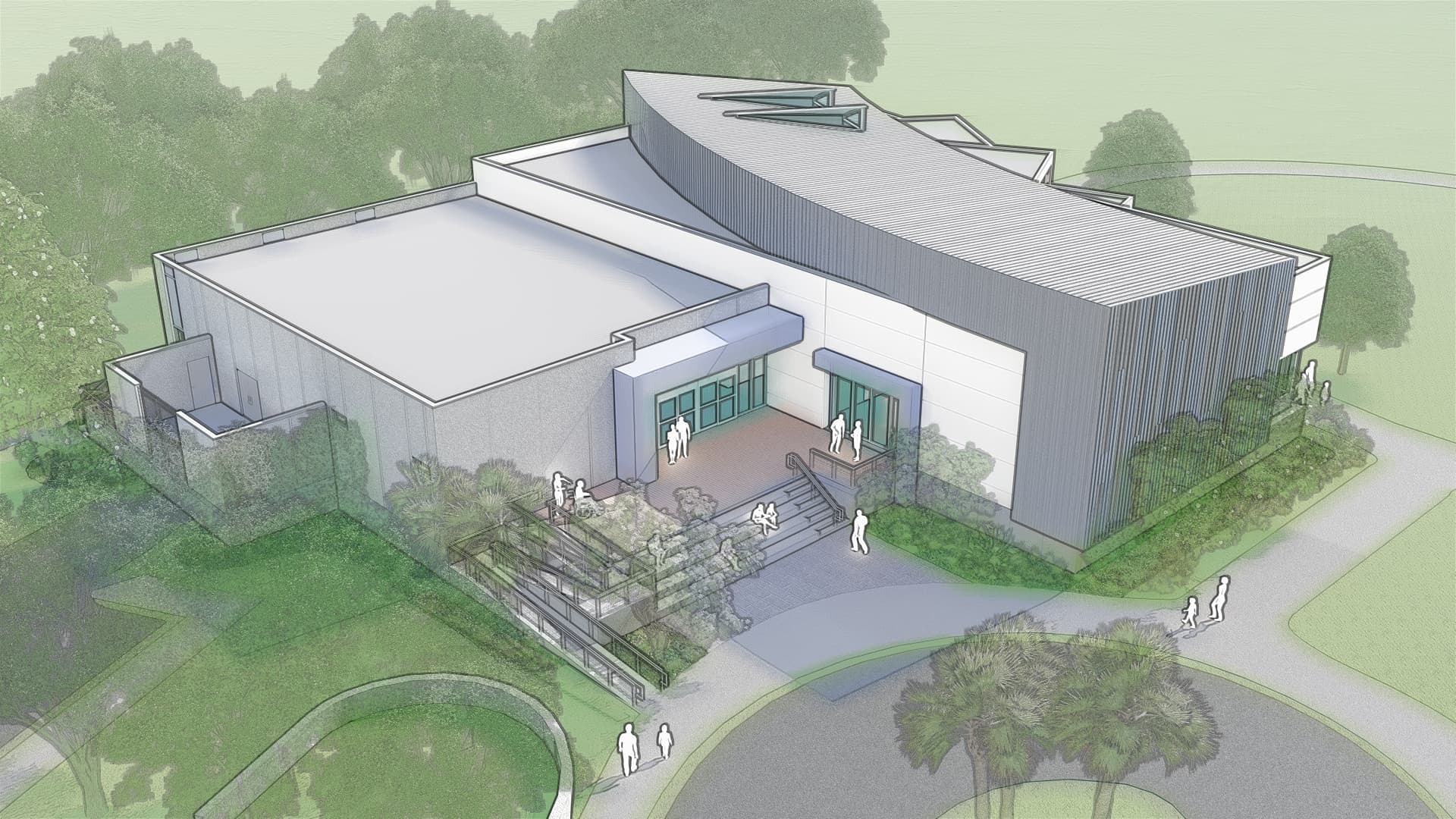 Sarasota County's new Longboat Key Library takes shape!