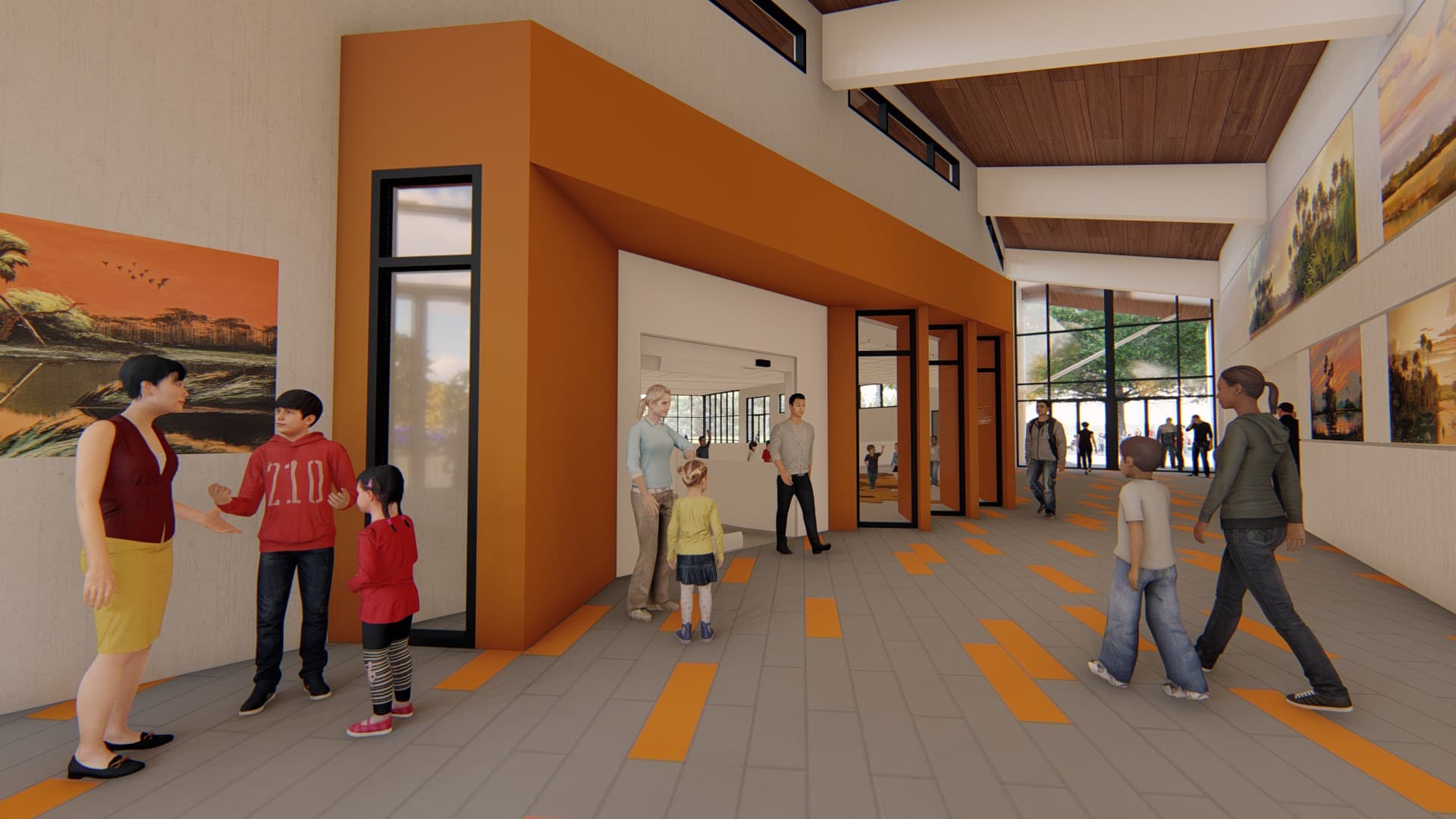 OC Library Horizon West Lobby thumbnail image.